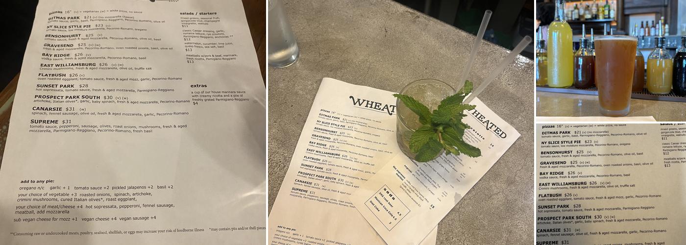 Wheated Menu