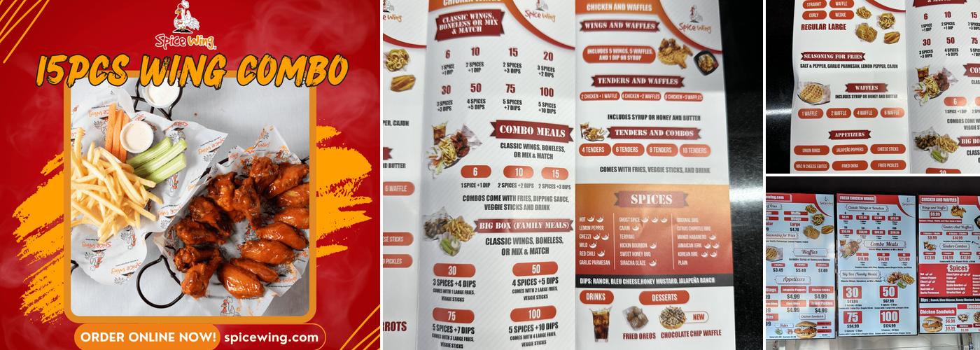 Spice Wing Newnan Menu