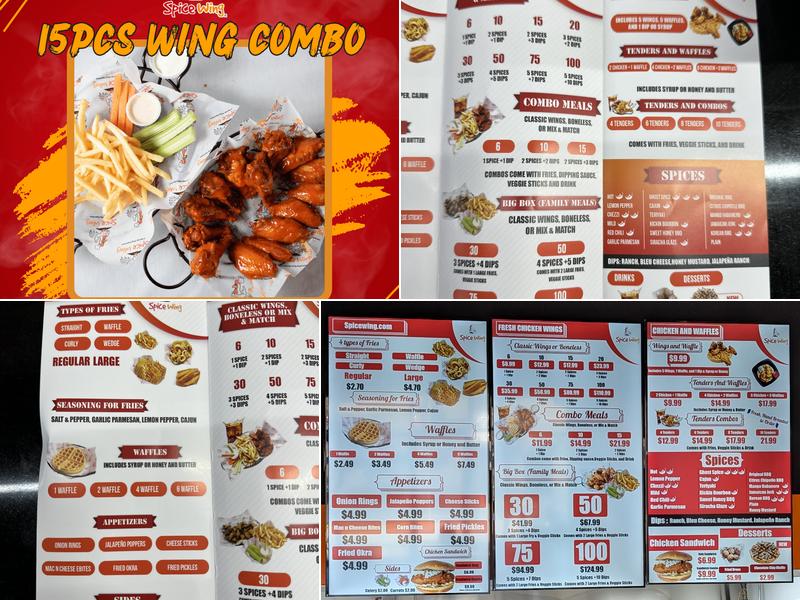 Spice Wing Newnan Menu