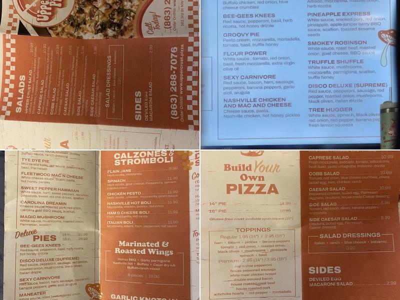 Upper Crust Pizza - Winter Haven Menu