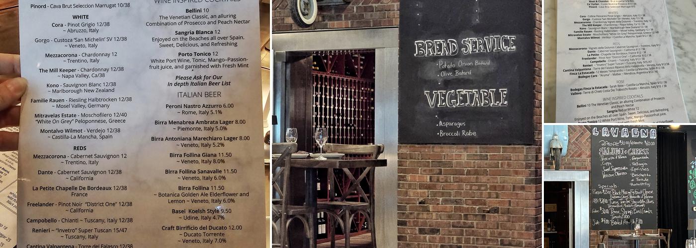 Lavagna of Suffern Menu