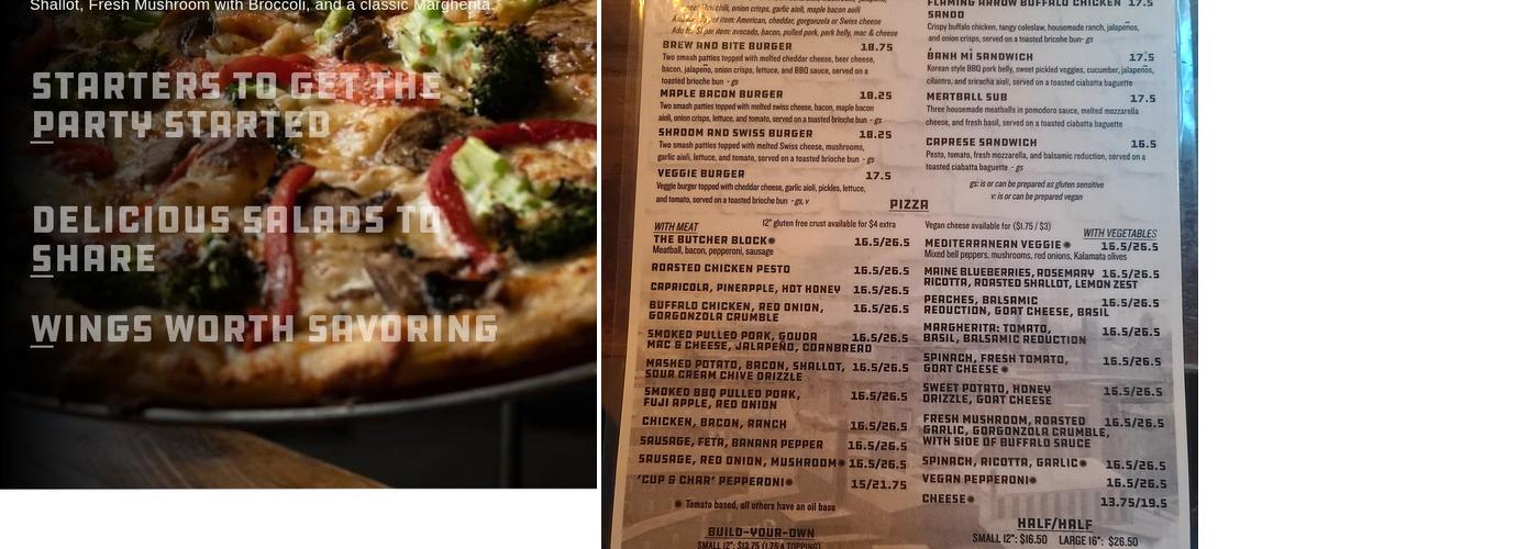 Brickyard Hollow Brewing Company Menu