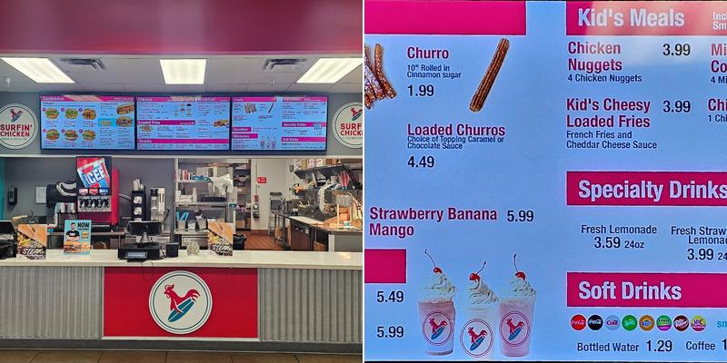 Surfin' Chicken Menu