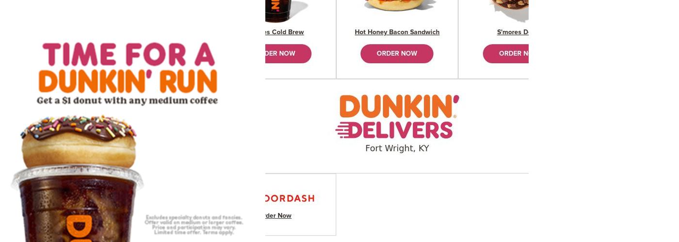 Dunkin' Menu