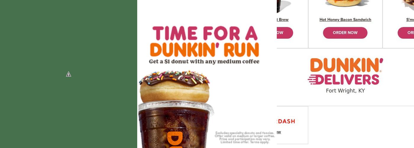 Dunkin' Menu