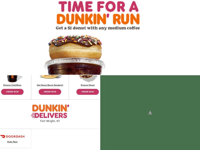 Dunkin' Menu