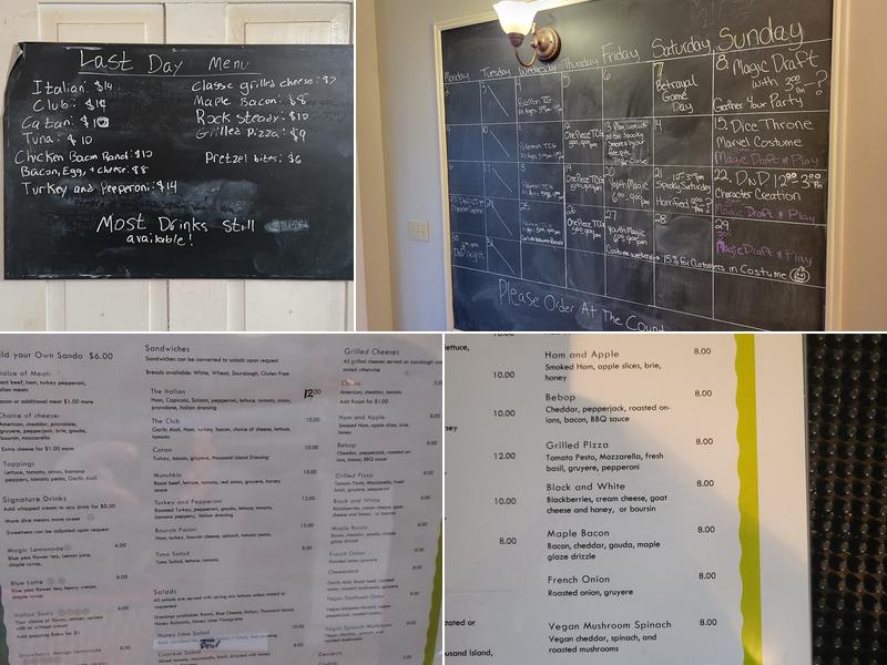 Eclipse Gaming Cafe Menu