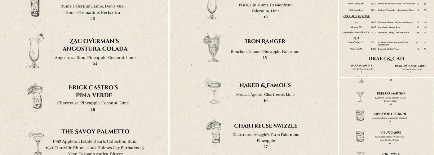 Lone Wolf Menu