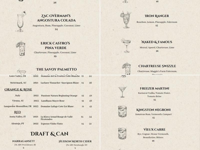 Lone Wolf Menu