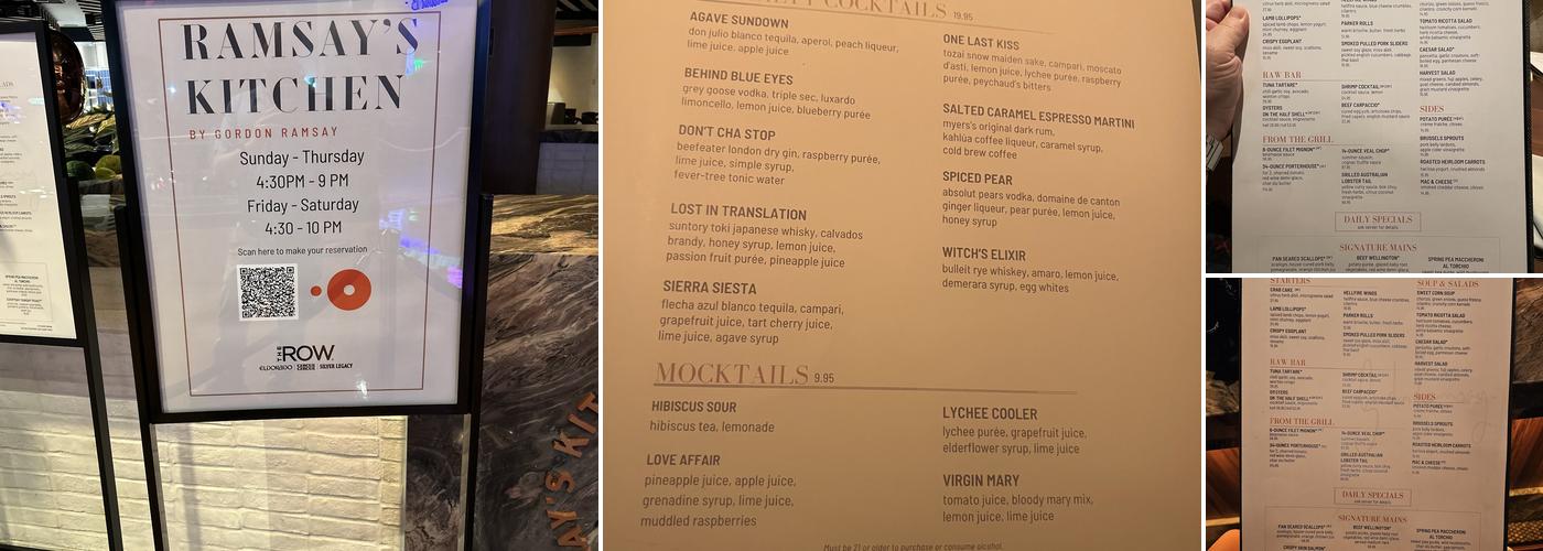 Ramsay's Kitchen Menu