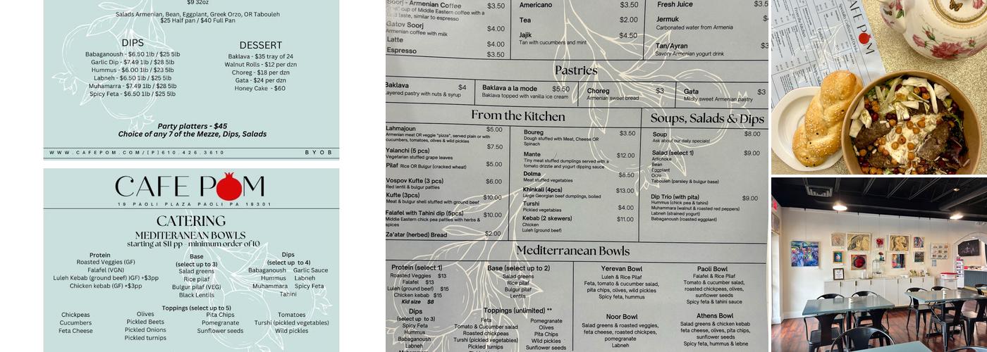 Cafe POM Menu
