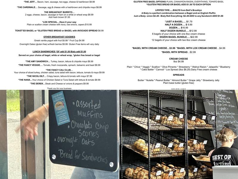 Fancy Bagels Southwick Menu