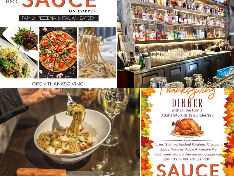 Sauce on Copper Menu