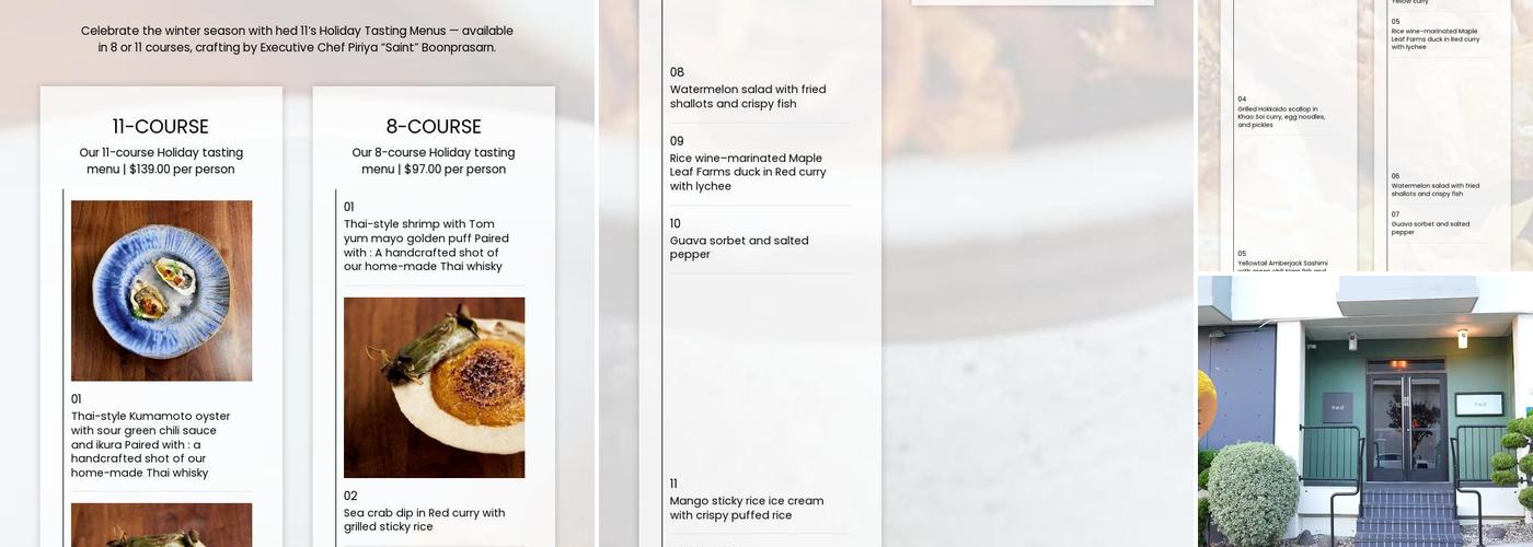 Hed 11 Menu