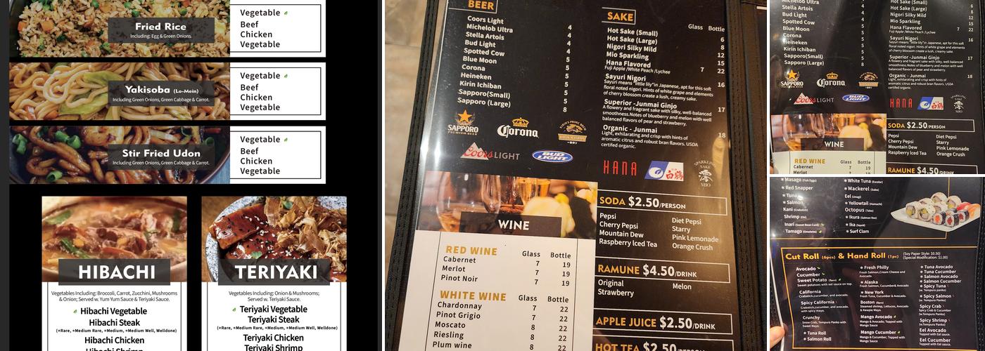 Sushi Lover Madison Menu