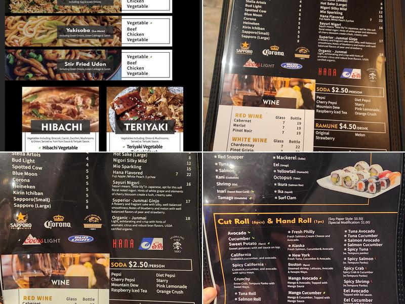 Sushi Lover Madison Menu