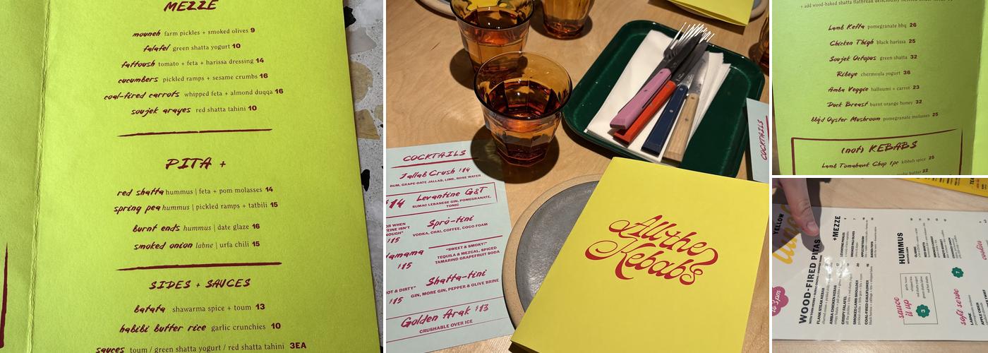 YELLOW Union Market Menu