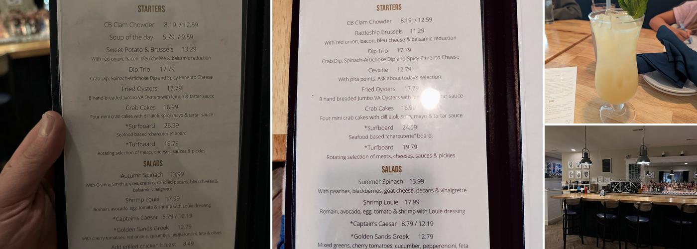 Seaworthy Kitchen and Bar Menu