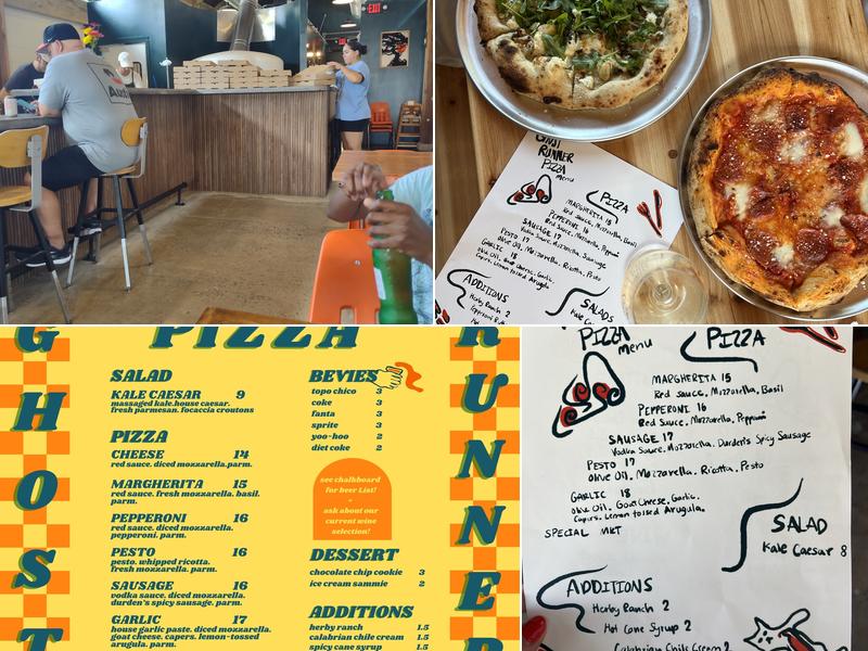Ghost Runner Pizza Menu