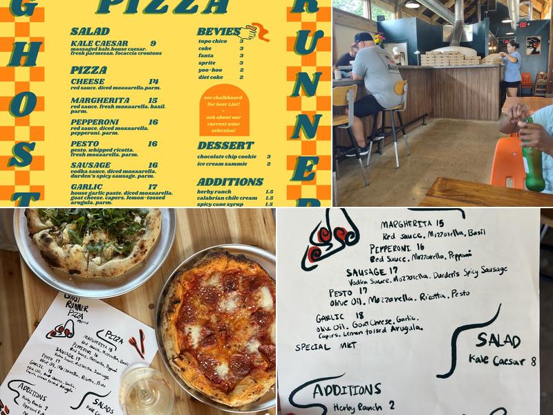 Ghost Runner Pizza Menu