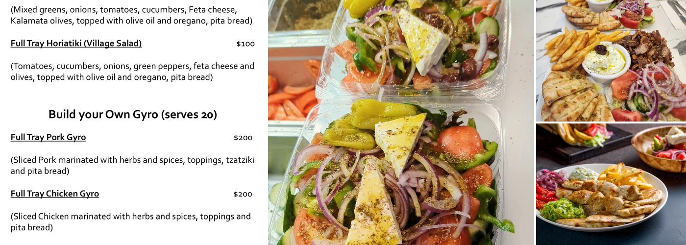 gyro & souvlaki Menu
