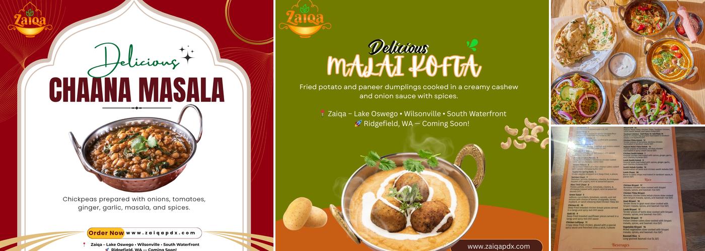 Zaiqa - South Waterfront Menu