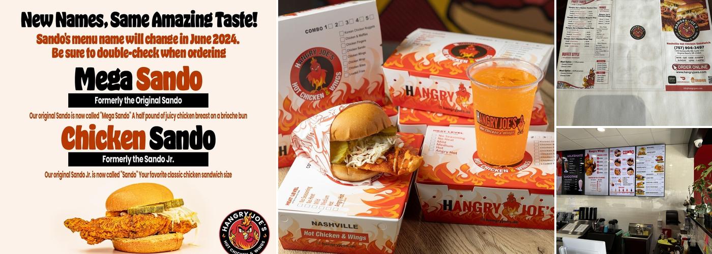 Hangry Joe's Hot Chicken & Wings Menu