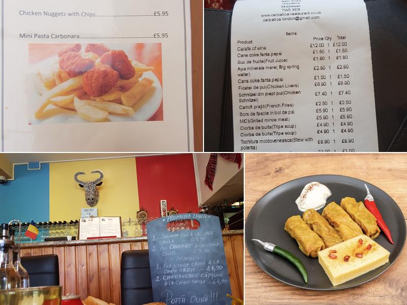 Restaurant Carpatica Menu