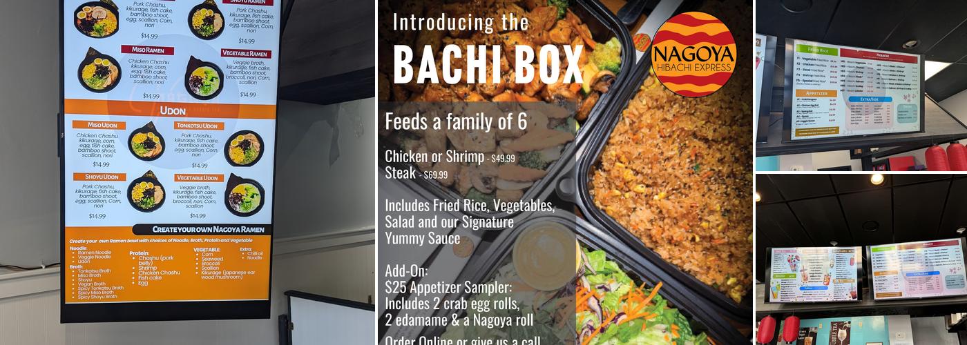 NAGOYA Hibachi Express Ramen & Bubble tea Menu