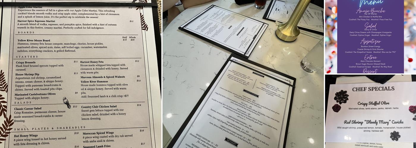 Yellow River Ale House Menu