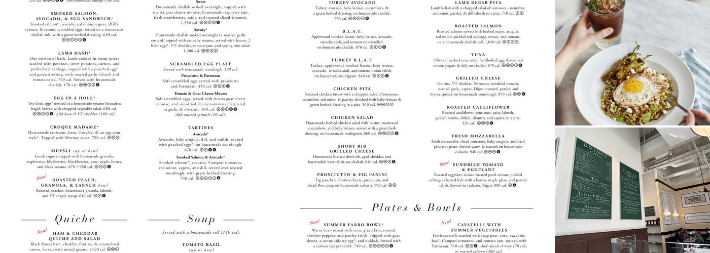 Tatte Bakery & Cafe | National Landing Menu