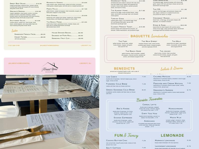 Almost Home General Menu