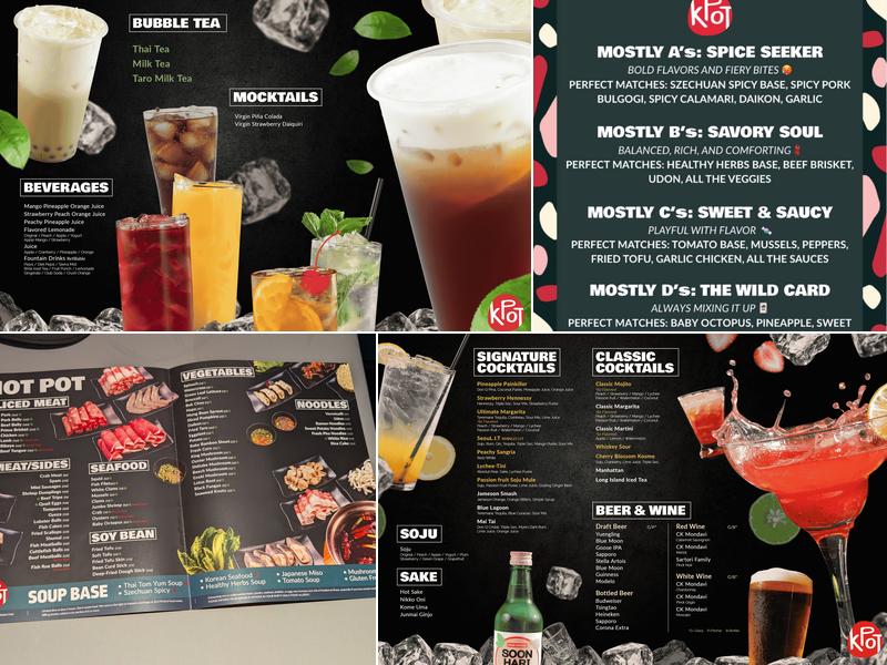 KPOT Korean BBQ & Hot Pot Menu