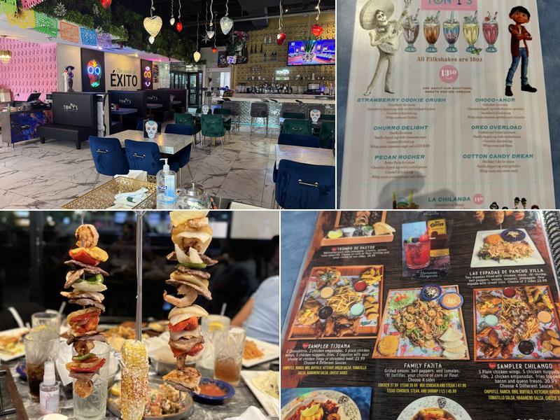 Tony's Cantina mexican Grill Menu