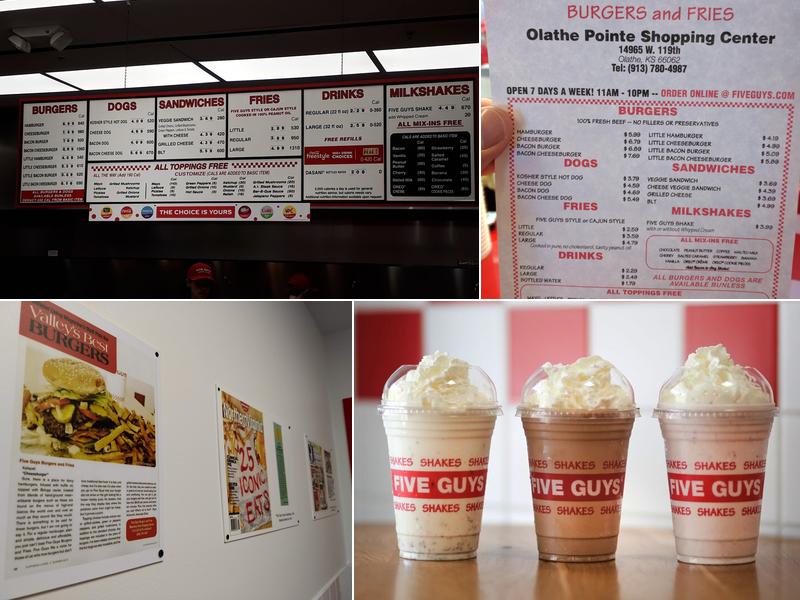 Five Guys Menu
