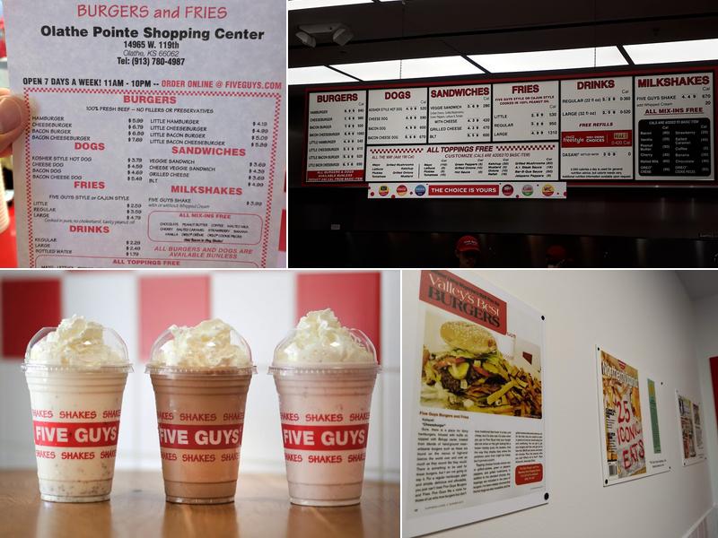 Five Guys Menu