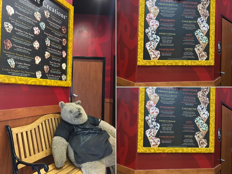 Cold Stone Creamery Menu