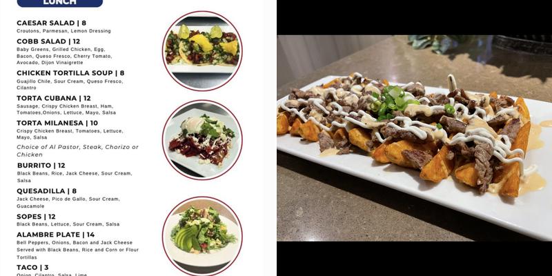 Tacos Chacon Menu