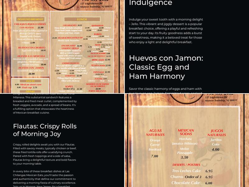 Las Chilangas Menu