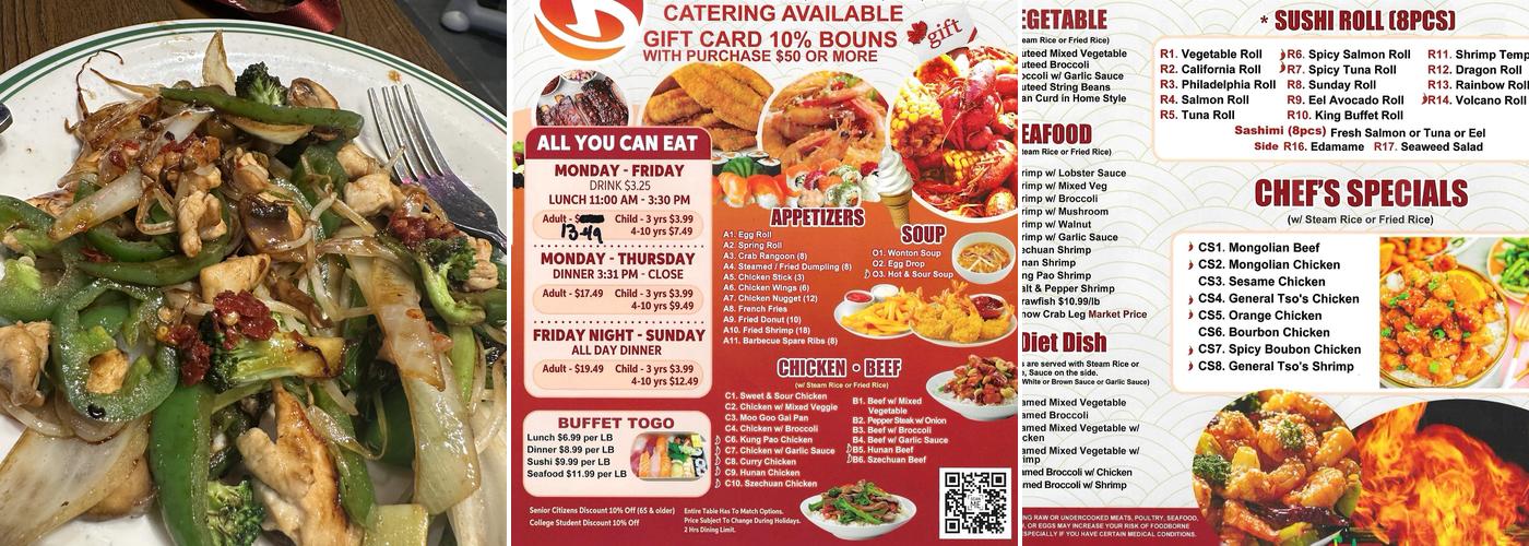 King Buffet Menu