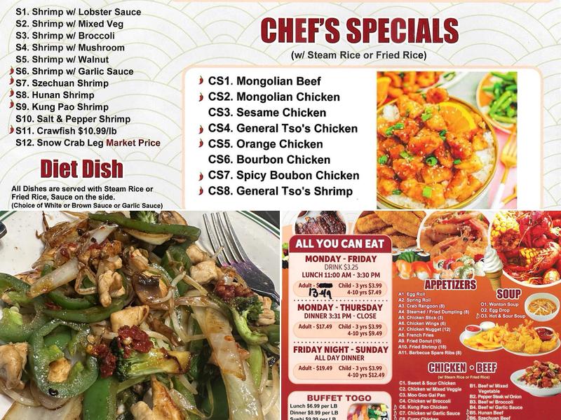 King Buffet Menu