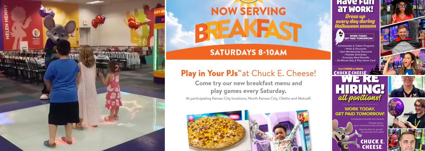 Chuck E. Cheese Menu