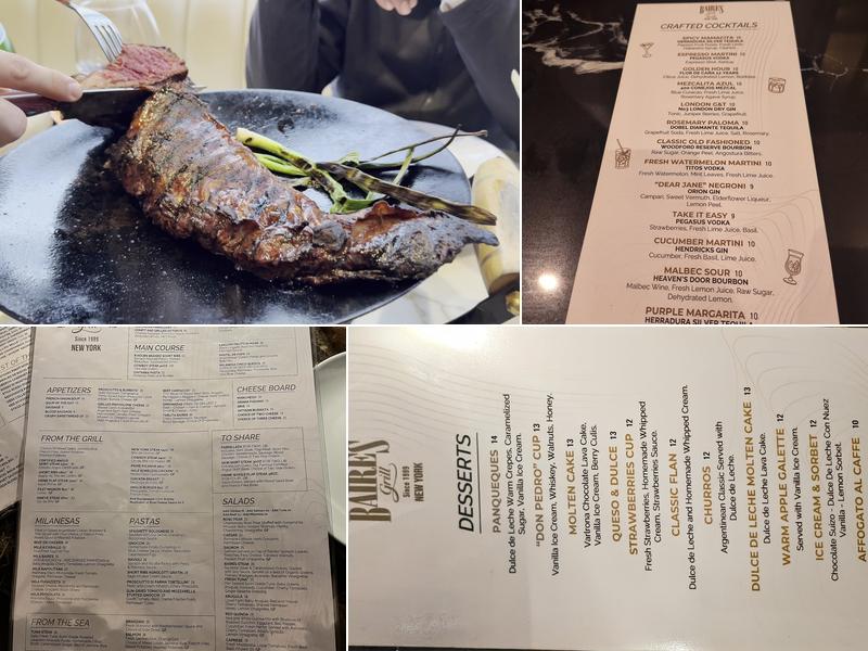 Baires Grill - New York Menu