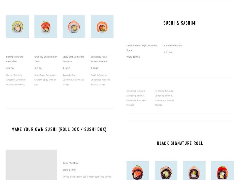 Sushi & Co-Broadway Menu