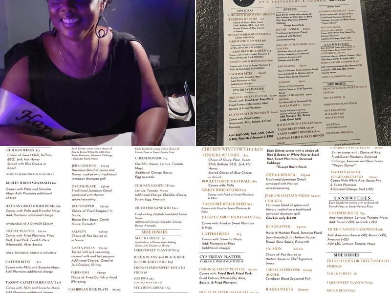 Cy's Restaurant & Lounge Menu