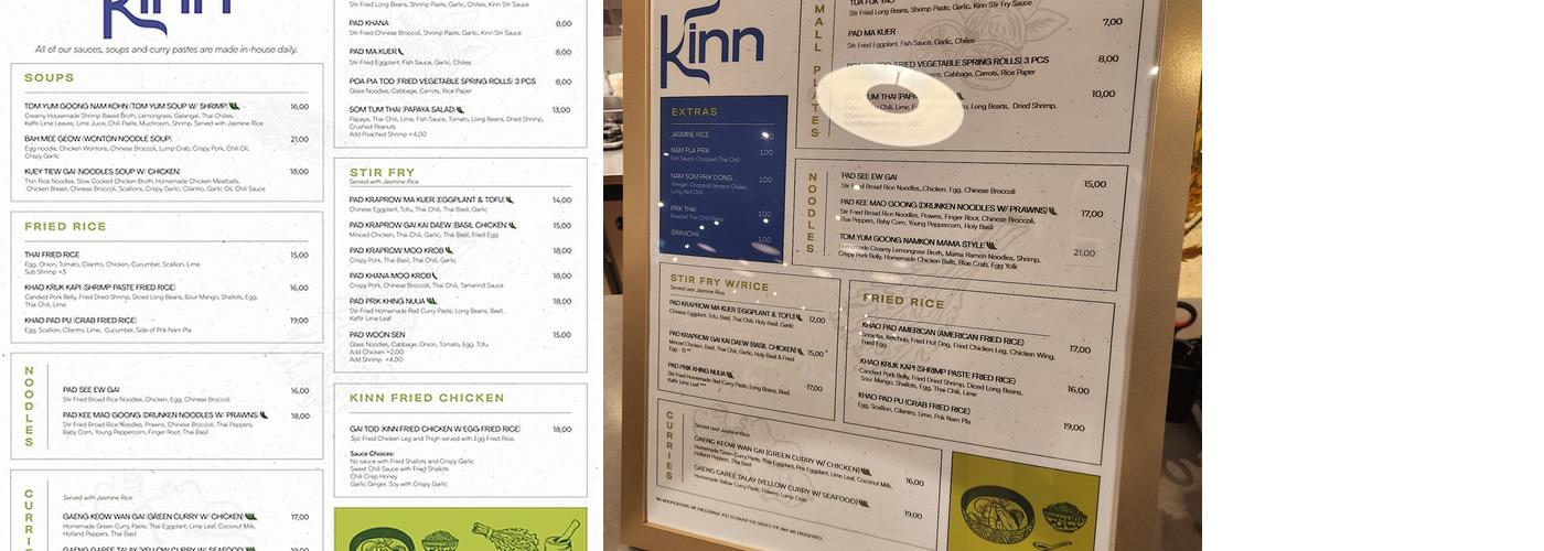 Kinn Menu