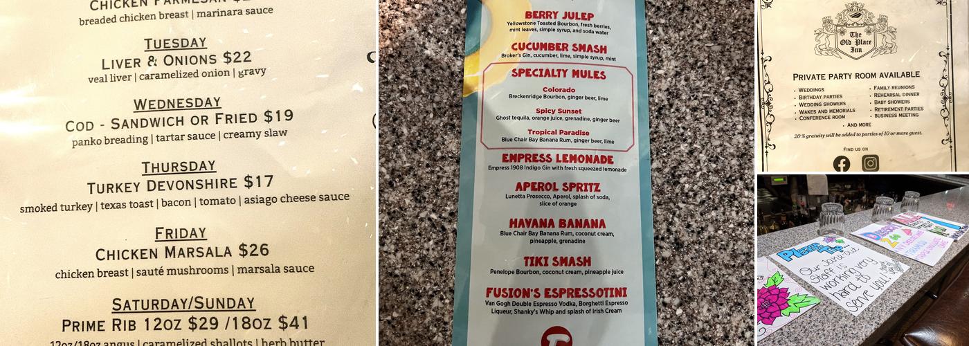 Fusion Flavor Menu