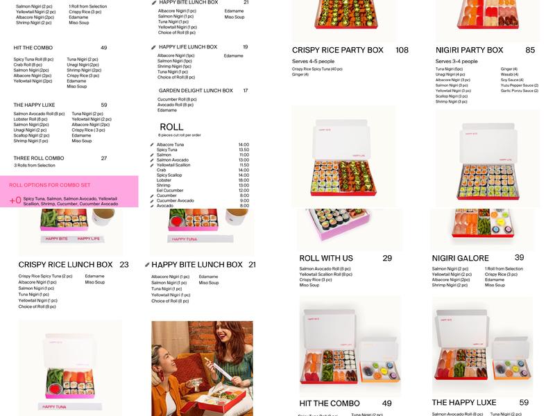 Happy Tuna Sushi & Crispy Rice - Grand Central Menu