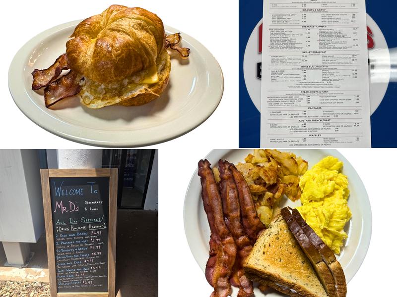 Mr. D's Breakfast & Lunch Menu