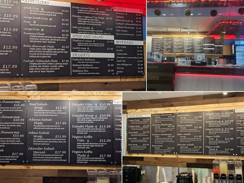 Mediterranean Cuisine Menu